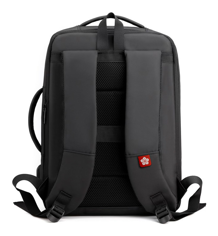 Mochila de trabajo BAUHIN, vista trasera con tirantes